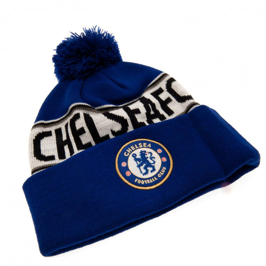 Chelsea FC Royal Text Ski Hat
