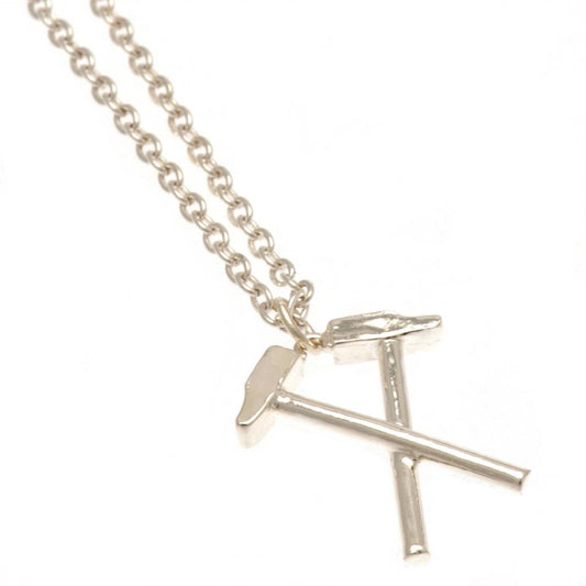 West Ham United FC Silver Plated Hammers Pendant & Chain