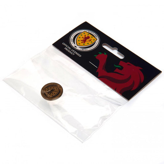 Scottish FA Antique Gold Crest Badge
