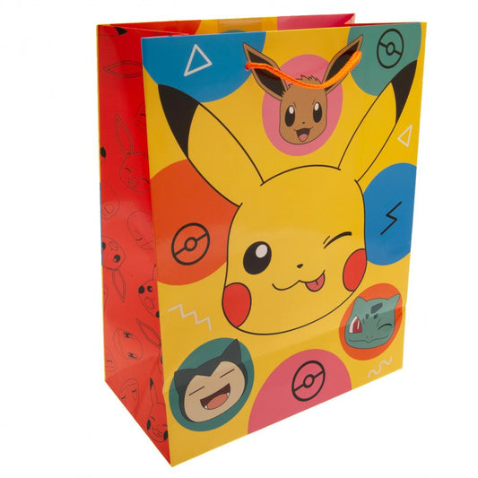 Pokemon Medium Pikachu Gift Bag