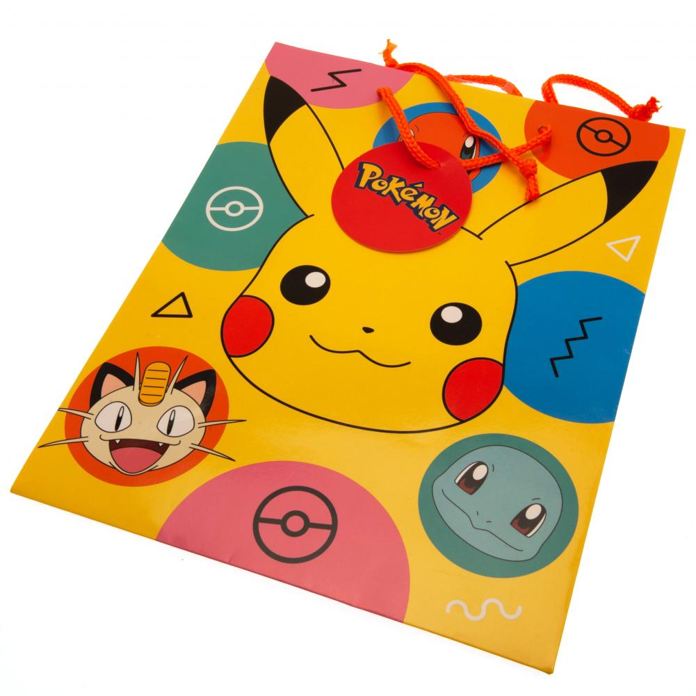 Pokemon Medium Pikachu Gift Bag