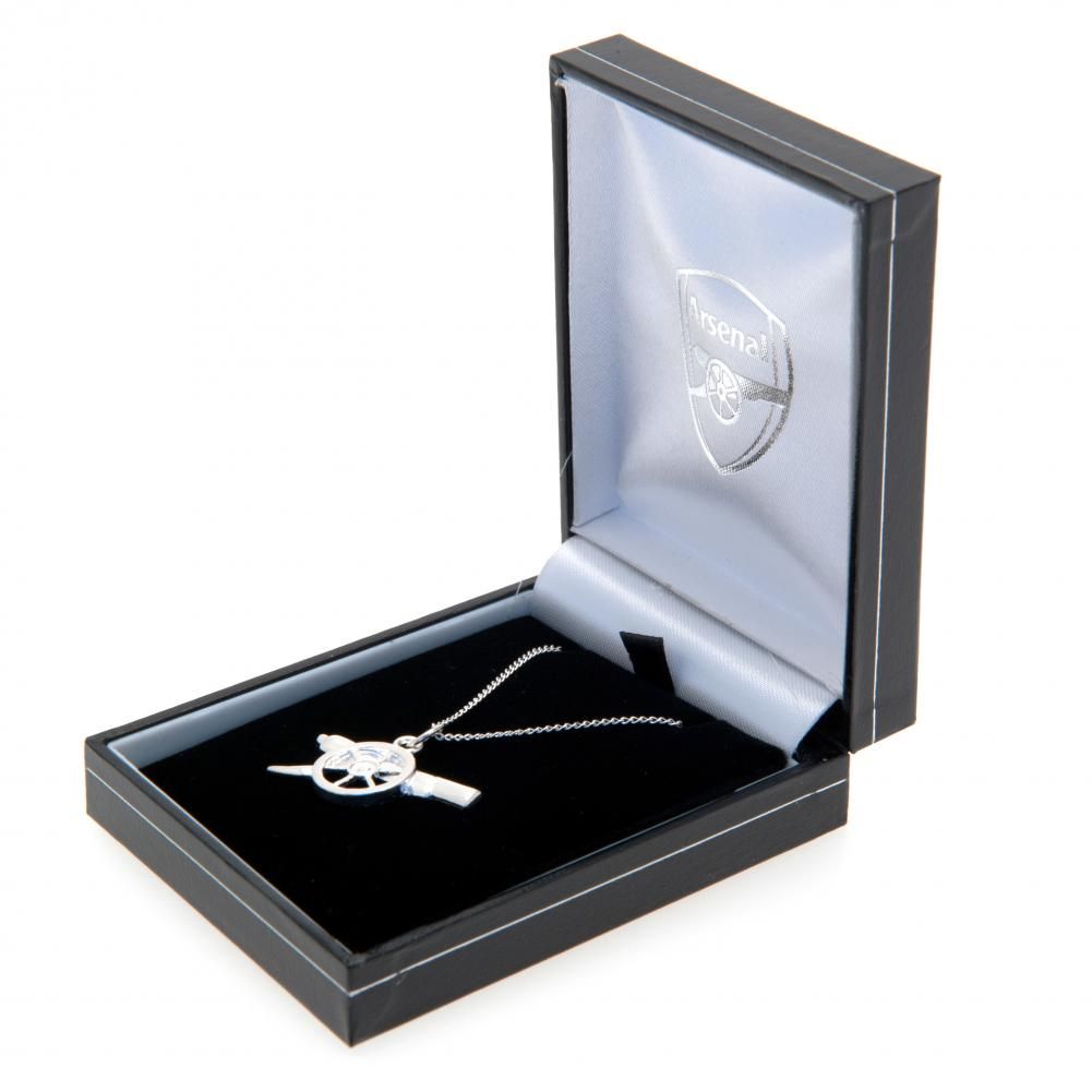 Arsenal FC Sterling Silver Cannon Pendant & Chain