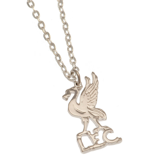 Liverpool FC Silver Plated Liverbird Pendant & Chain