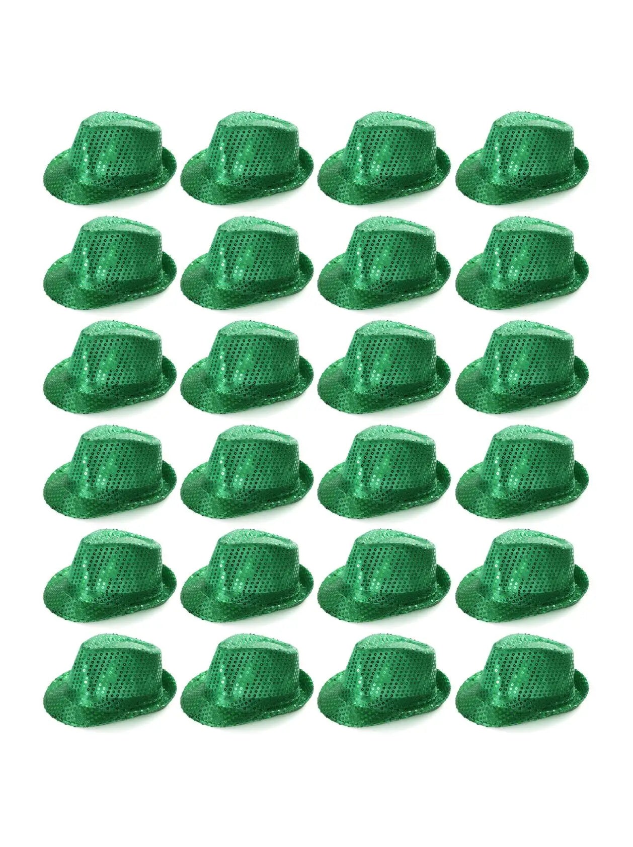 Irish Green Sequin Trilby Hat – Sparkly Fedora for St Patrick’s Day & Ireland Celebrations