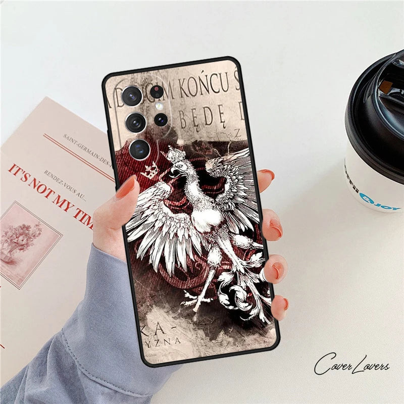 Poland Flag Phone Case - Protective Cover for Samsung Galaxy S20–S25 & Note Series