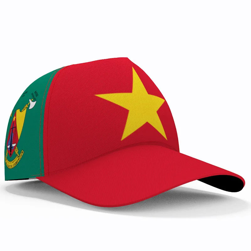 Cameroon Flag Baseball Cap Custom Name Adjustable Unisex Sports Hat
