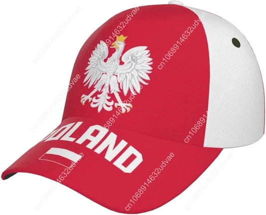 Poland Flag 3D Full Print Baseball Cap - Unisex Adjustable Soccer & Patriotic Hat