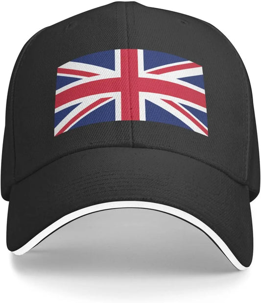 UK Flag Baseball Cap Adjustable Snapback Sun Hat for Men Women Outdoor Sport Hats