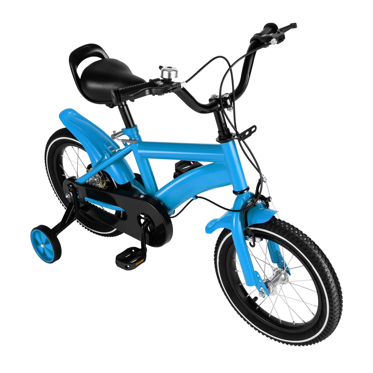 14″ Kids Bicycle with Training Wheels - Adjustable Bike for Boys & Girls