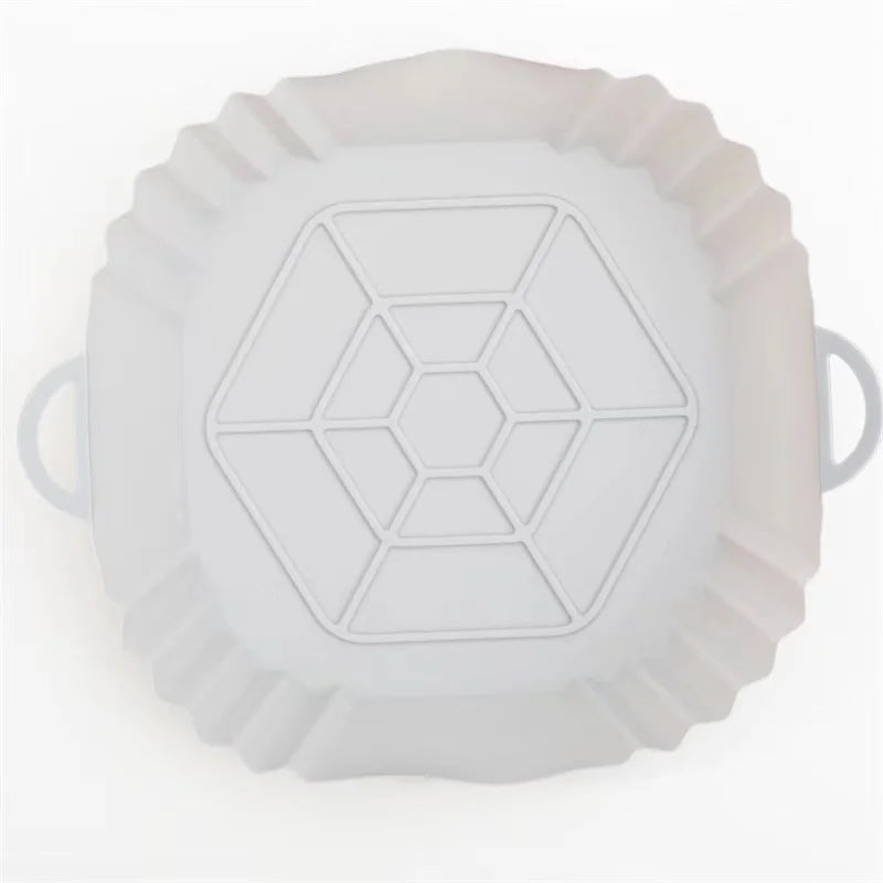 Reusable Silicone Air Fryer Liner Square Non Stick Air fryer Basket Pad