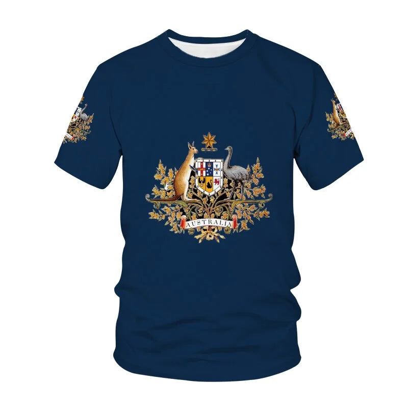 Men’s 3D Patriotic Flag T-Shirt – Casual Summer Short Sleeve Sports & Travel Street Tee