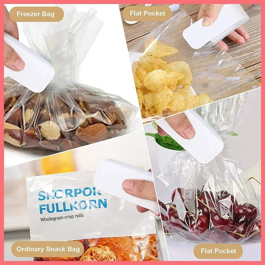 Mini Bag Sealer Heat Sealing Machine Portable Food Snack Storage Tool