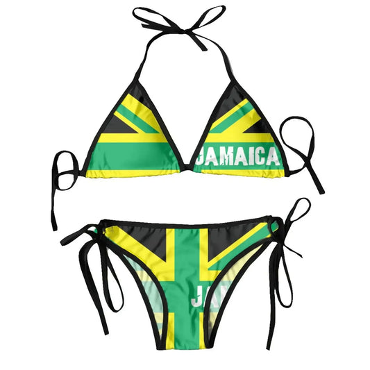 Women’s Jamaica Flag Bikini Set - Two-Piece Summer Beachwear Swimsuit