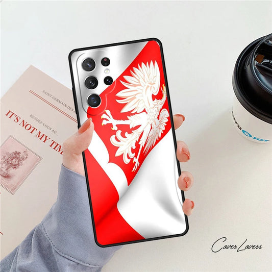 Poland Flag Phone Case - Protective Cover for Samsung Galaxy S20–S25 & Note Series