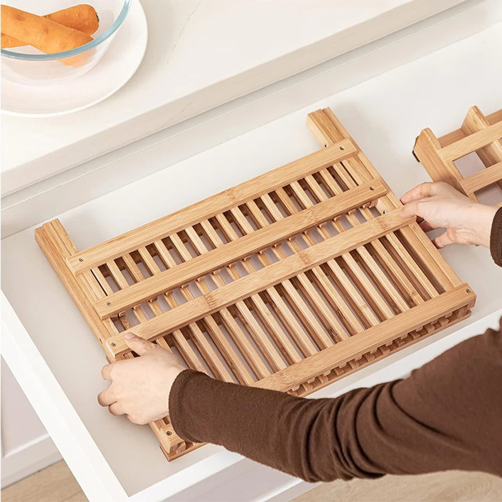 Eco-Friendly Bamboo Multi-Use Storage Shelf Organizer Stand