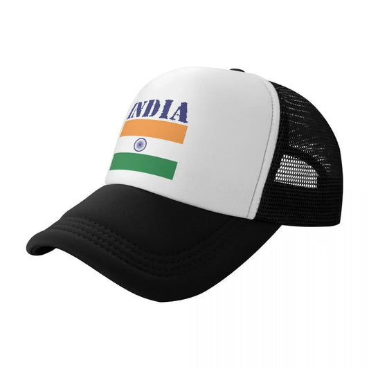 India Flag Baseball Cap - Adjustable Hip Hop Trucker Dad Hat