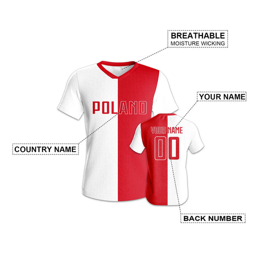 Custom Poland Football Jersey
