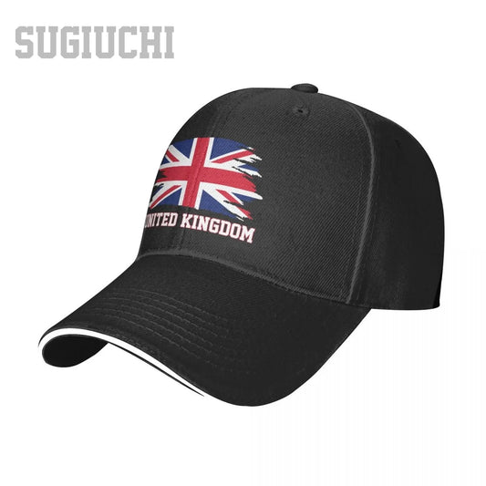 UK Flag Baseball Cap Adjustable Unisex Casual Snapback Hat Cotton