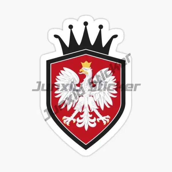 Poland Eagle Flag Skull Stickers - Vinyl Decals for Car, Laptop, Motorcycle & Bike