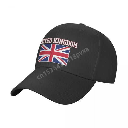UK Flag Baseball Cap Adjustable Cotton Unisex Casual Outdoor Hat