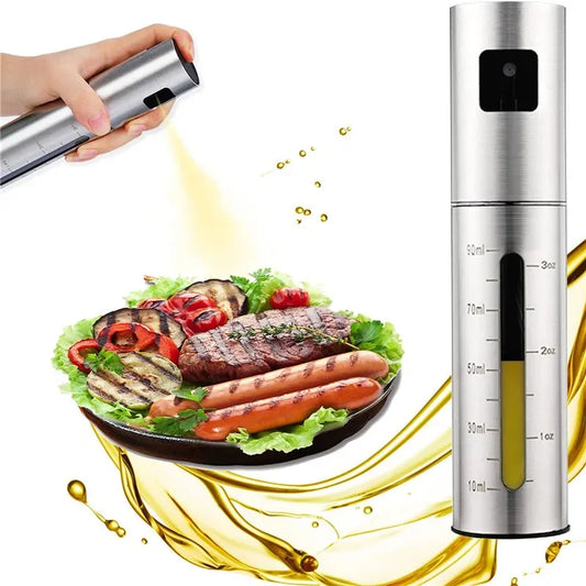304 Stainless Steel Oil Spray Bottle BBQ Cooking Vinegar Mister Sprayer