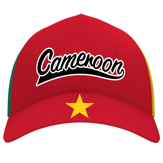 Cameroon Flag Baseball Cap Custom Name Adjustable Unisex Sports Hat