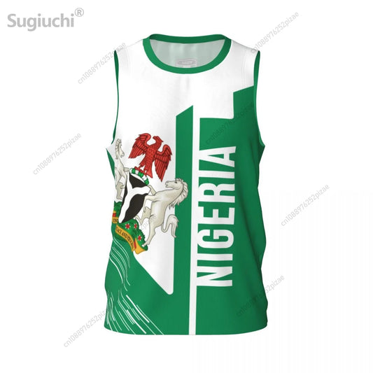 Nigeria Flag T-Shirt 3D Print Sports Fitness Tee Men
