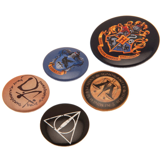 Harry Potter Hogwarts Button Badge Set