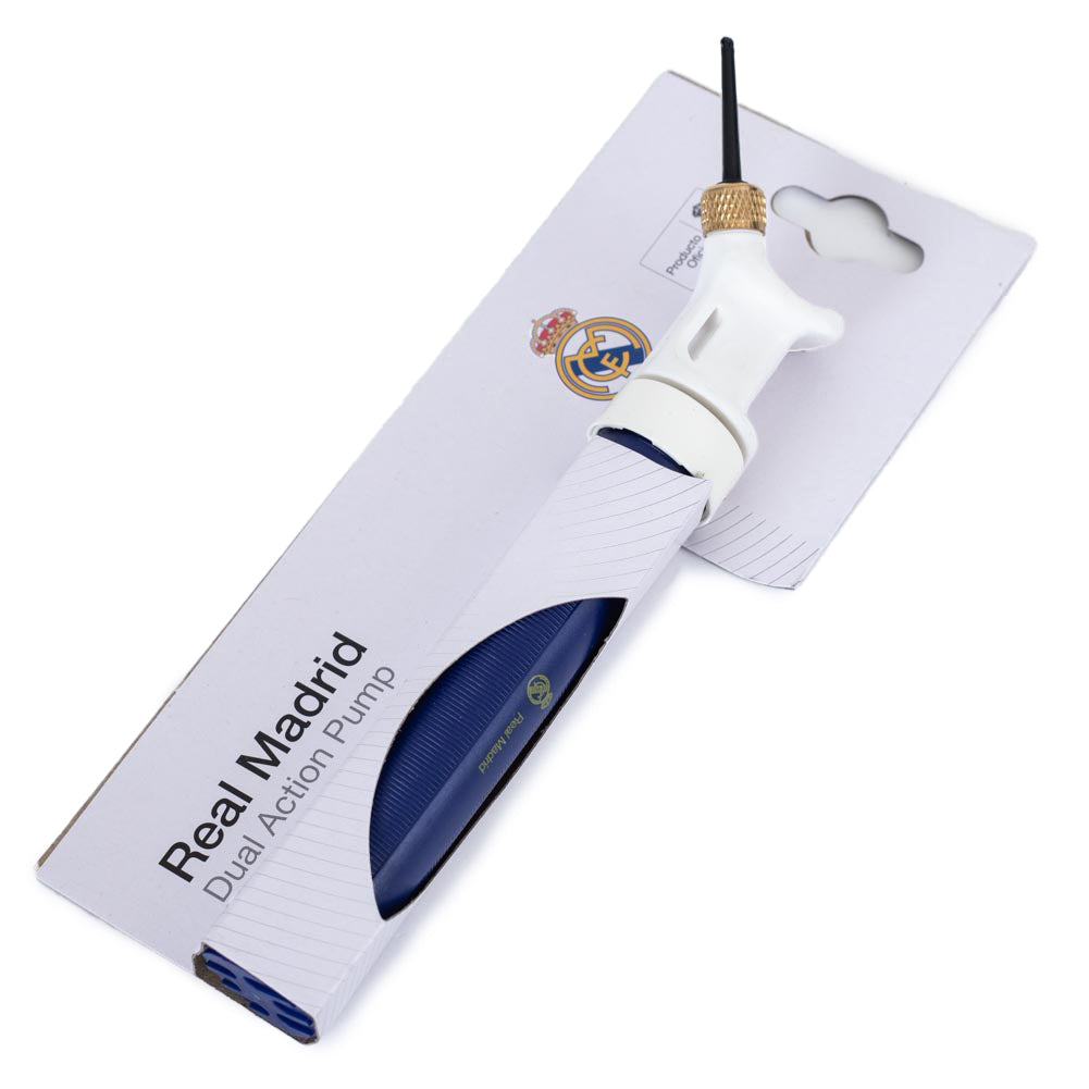 Real Madrid CF Blue Dual Action Football Pump
