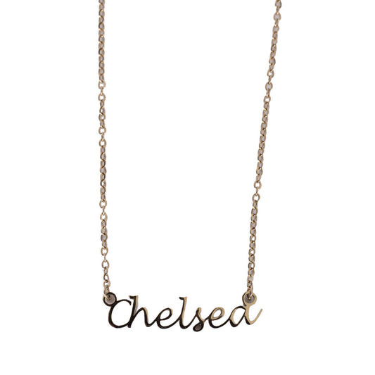 Chelsea FC Gold Plated Name Dropper Necklace