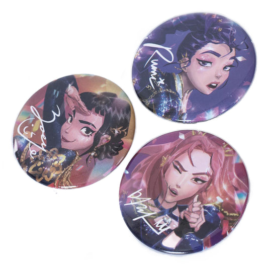 K-POP Demon Hunters 3 Button Badges