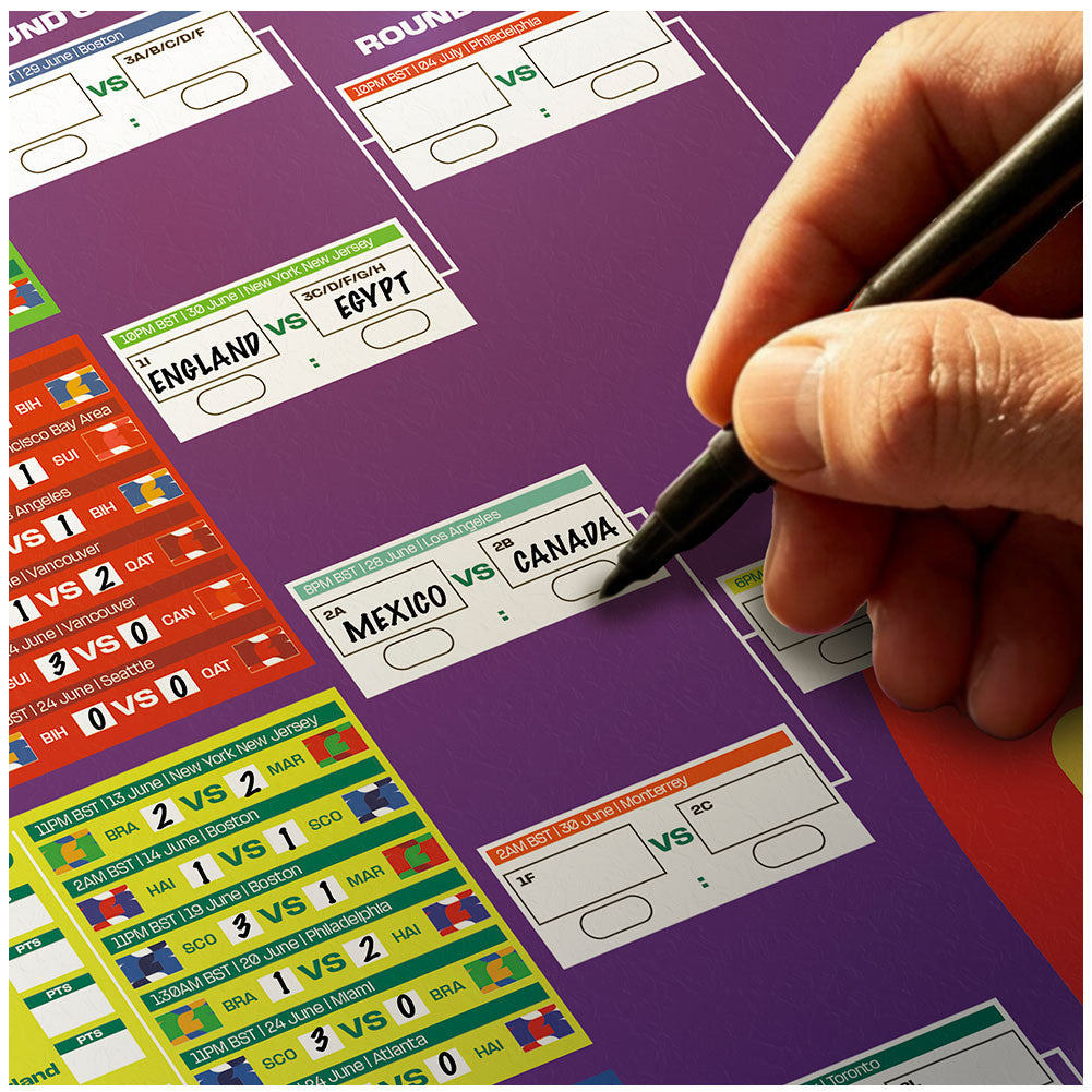 FIFA World Cup 2026 A1 Wall Chart