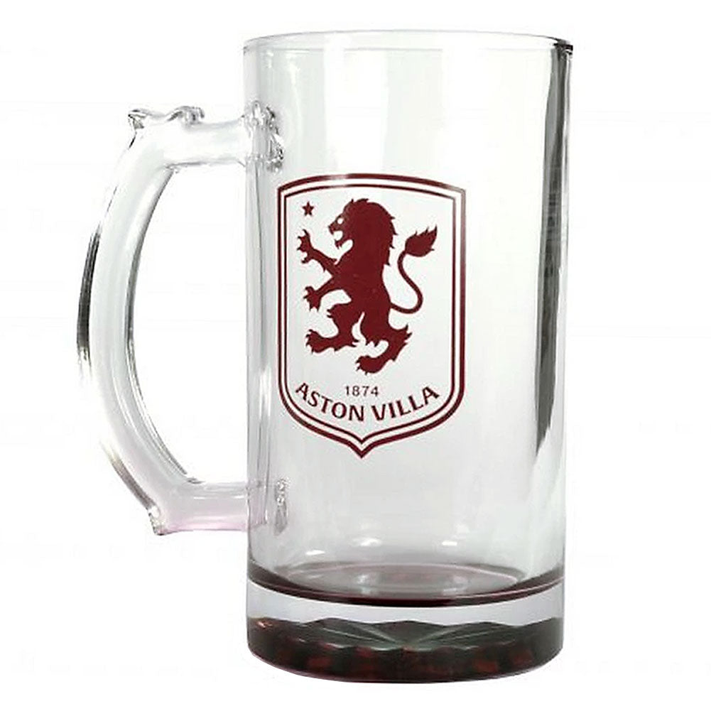 Aston Villa FC Stein Glass Tankard