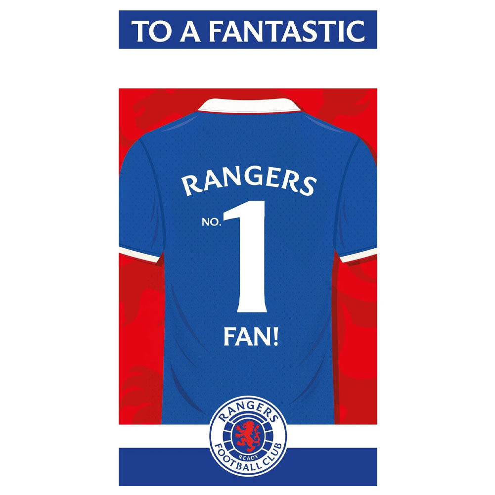 Rangers FC FC Personalised Birthday Card