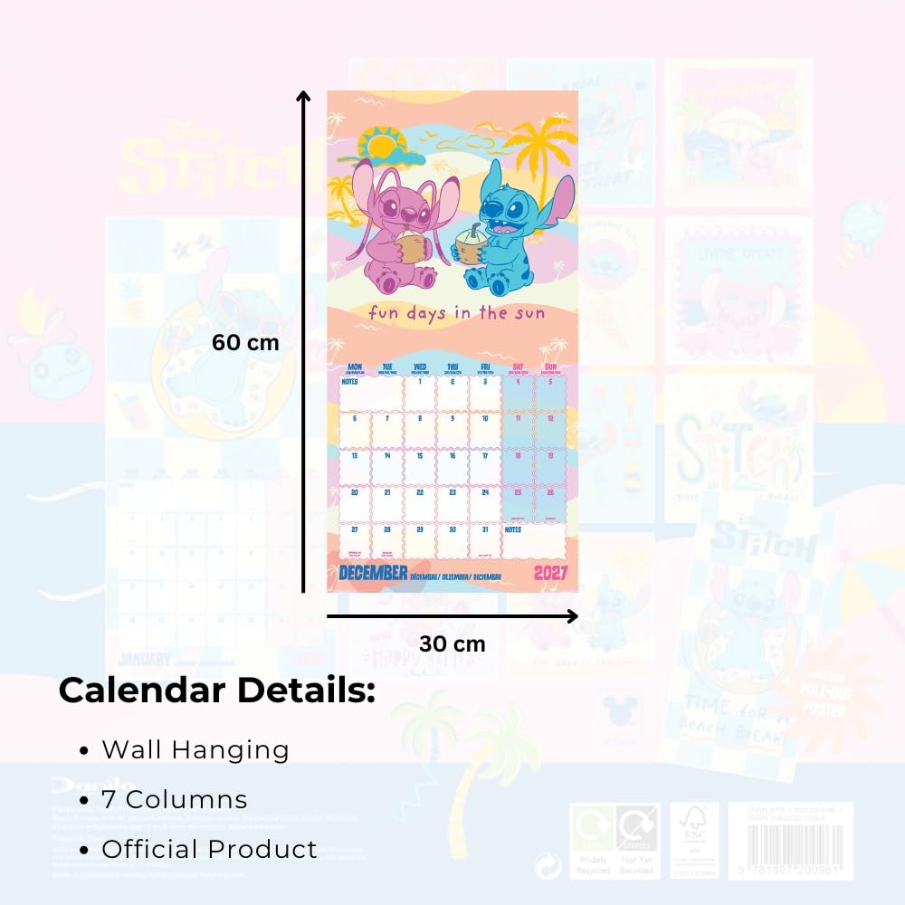 Lilo & Stitch Square Calendar 2027