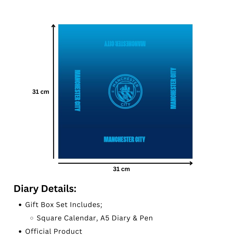 Manchester City FC Calendar & Diary Musical Gift Box 2027