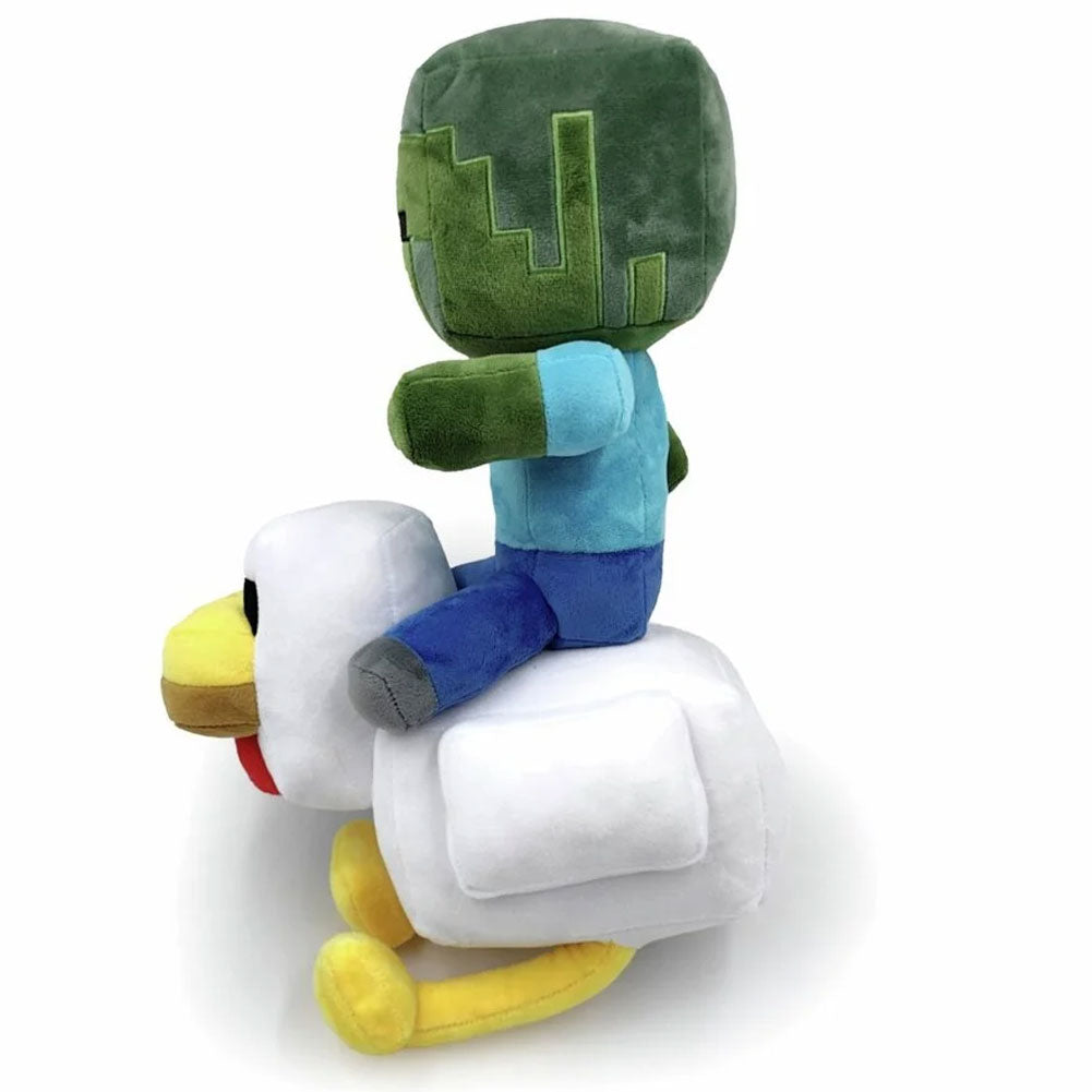 Minecraft Chicken Jockey Shaped Cushion