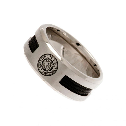 Leicester City FC Black Inlay Ring Small