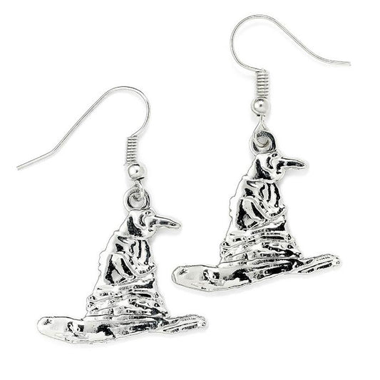 Harry Potter Silver Plated Sorting Hat Hook Earrings