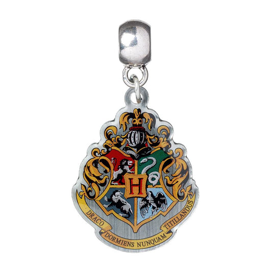 Harry Potter Silver Plated Hogwarts Crest Charm