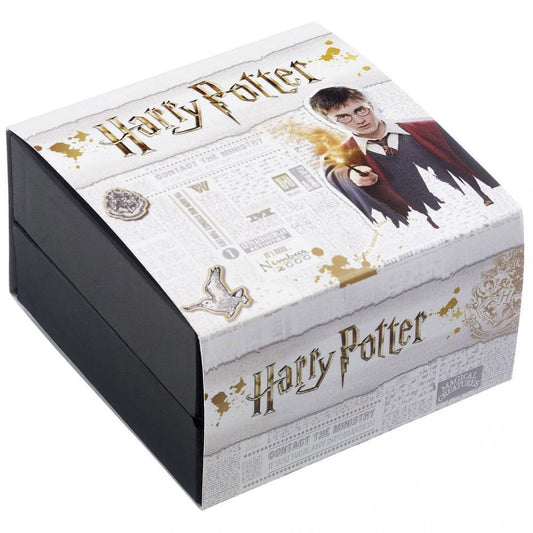 Harry Potter Sterling Silver Golden Snitch Crystal Charm