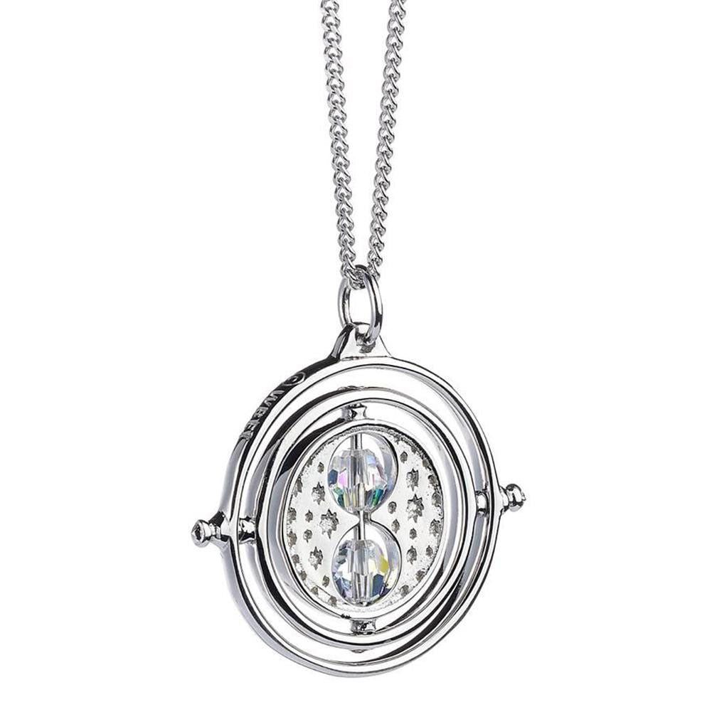 Harry Potter Sterling Silver Time Turner Crystal Necklace