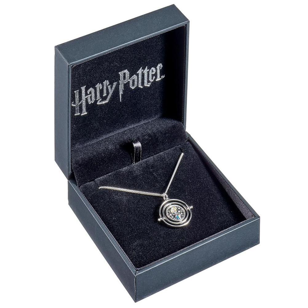 Harry Potter Sterling Silver Time Turner Crystal Necklace