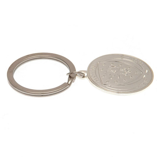 Scottish FA Silver Plated Crest Keyring