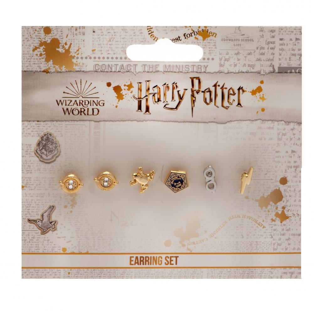 Harry Potter Gold Plated Stud Earring Set