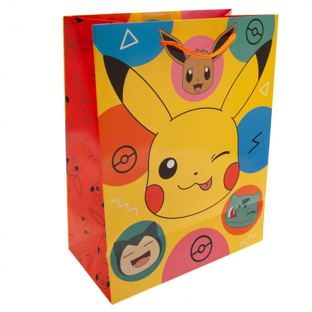 Pokemon Medium Pikachu Gift Bag