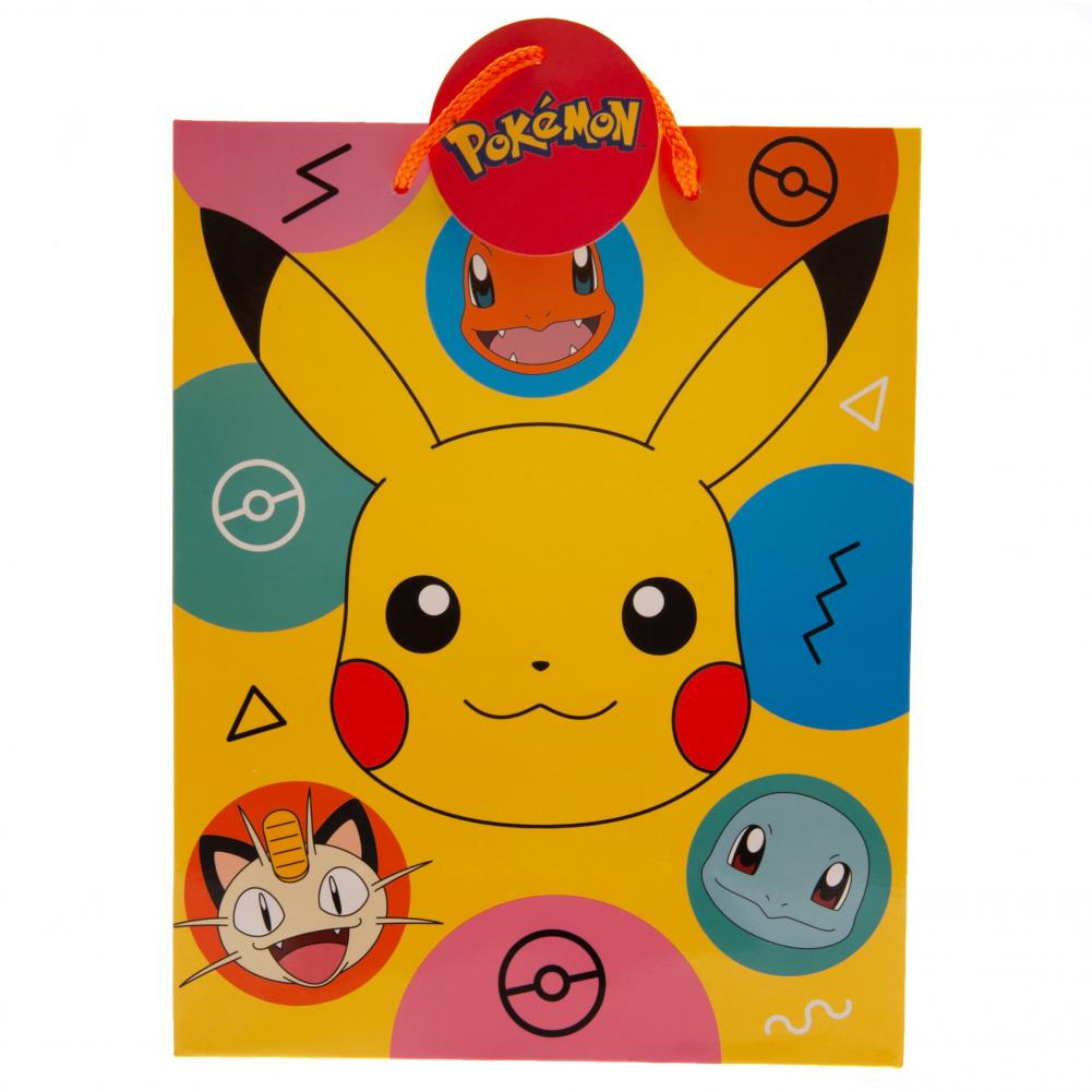 Pokemon Medium Pikachu Gift Bag