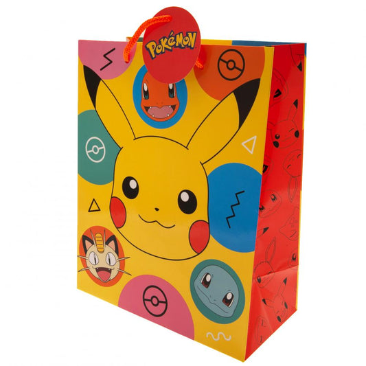 Pokemon Medium Pikachu Gift Bag