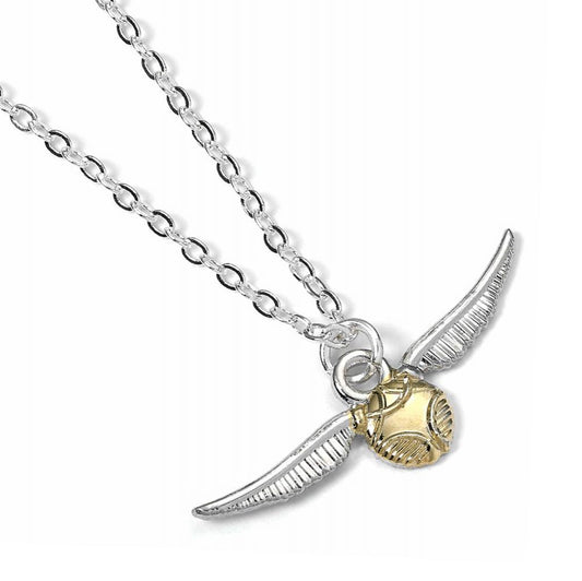 Harry Potter Silver Plated Golden Snitch Necklace