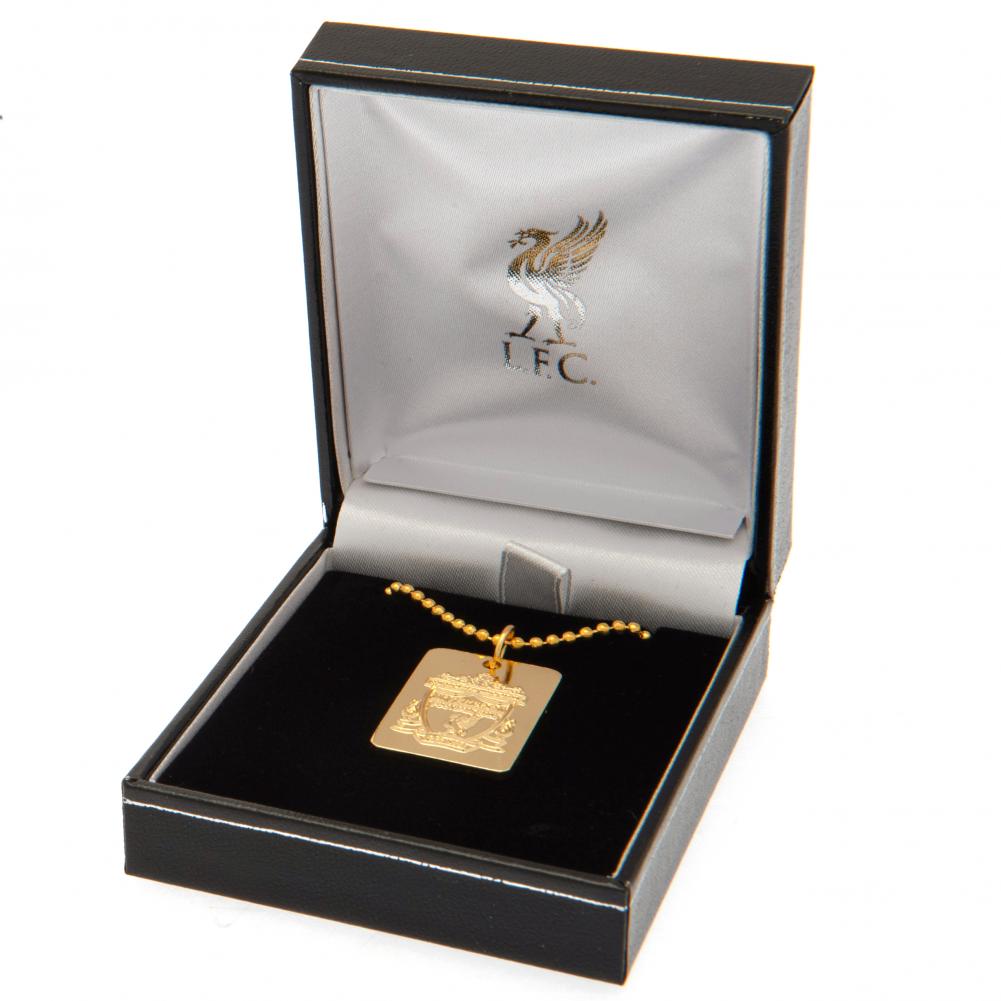 Liverpool FC Gold Plated Dog Tag & Chain